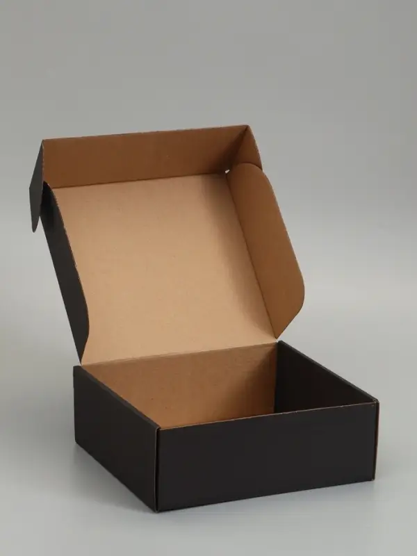 Коробка самосборная, черная, 26 х 24 х 10 см