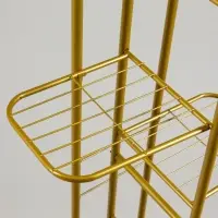 Подставка для цветов Greengo, 7 полок, 43&times;22&times;126 см, напольная, металл, цвет золотой