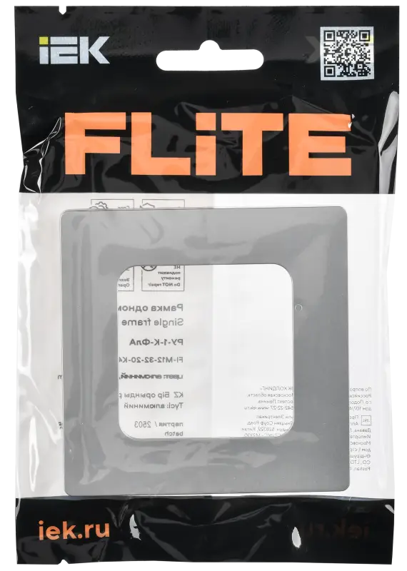 FLITE CLASSIC Рамка 1-местная РУ-1-К-ФлА алюминий IEK