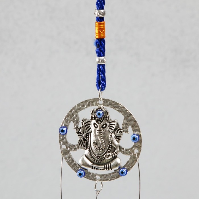 Музыка ветра металл от сглаза Музыка ветра металл от сглаза "Ганеша" 2 колокольчика 40х8х2,5 см