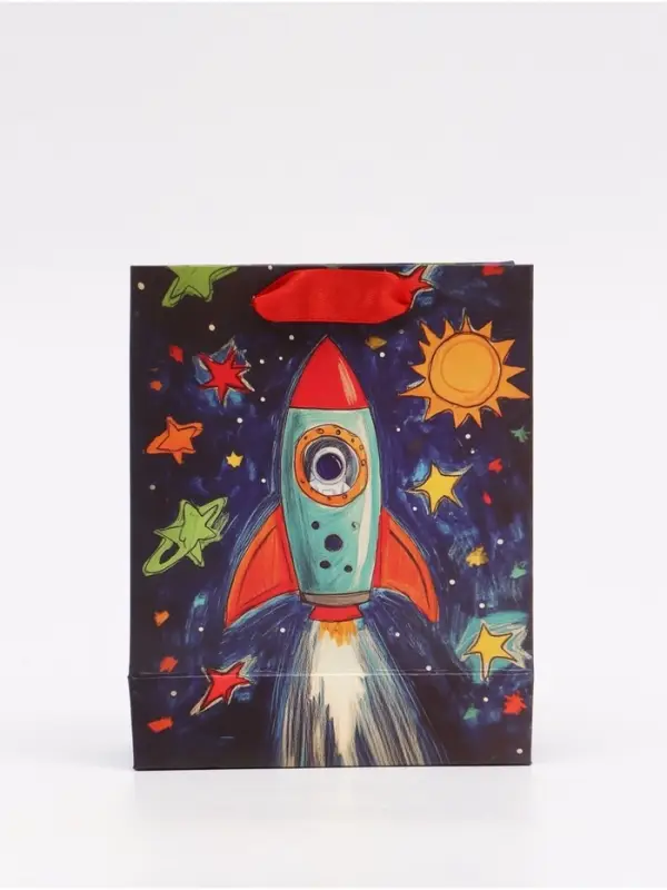 Пакет подарочный &laquo;Космос&raquo;, S 12 &times; 15 &times; 5,5 см