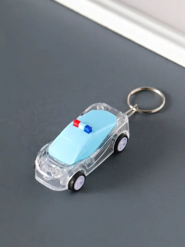 Брелок световой на кольце "Полицейский автомобиль" мигает МИКС иннерционный 7х3х1,5 см