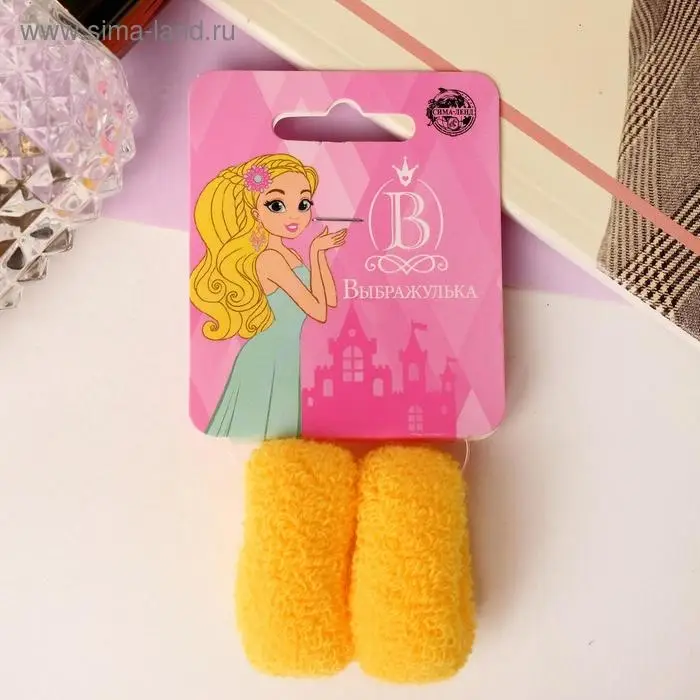 Резинка для волос  Резинка для волос "Махрушка" (набор 2 шт) 3 см