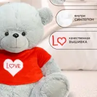 Мягкая игрушка &laquo;Медведь Тед в кофте&raquo;, цвет серый, 65 (120) см