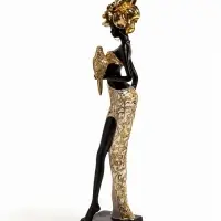 Фигурка декоративная &laquo;Африканка с попугаем&raquo;, 9.5&times;8.5&times;37 см