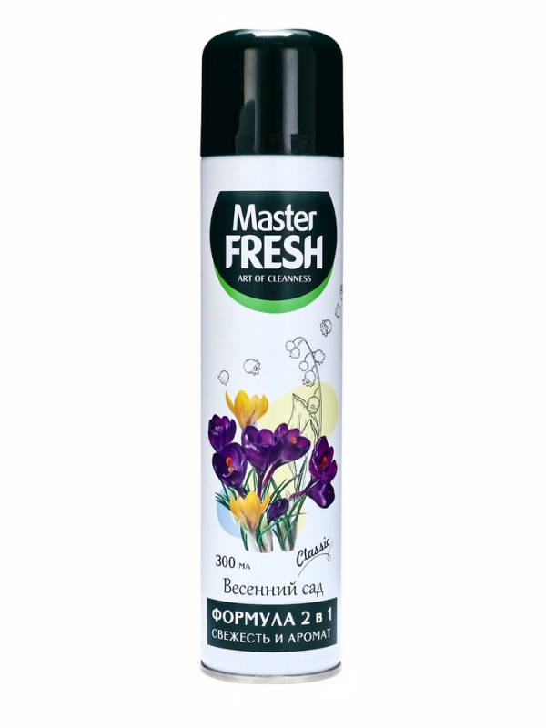 Освежитель воздуха Master FRESH Classic Весенний сад, 300 мл Освежитель воздуха Master FRESH Classic Весенний сад, 300 мл