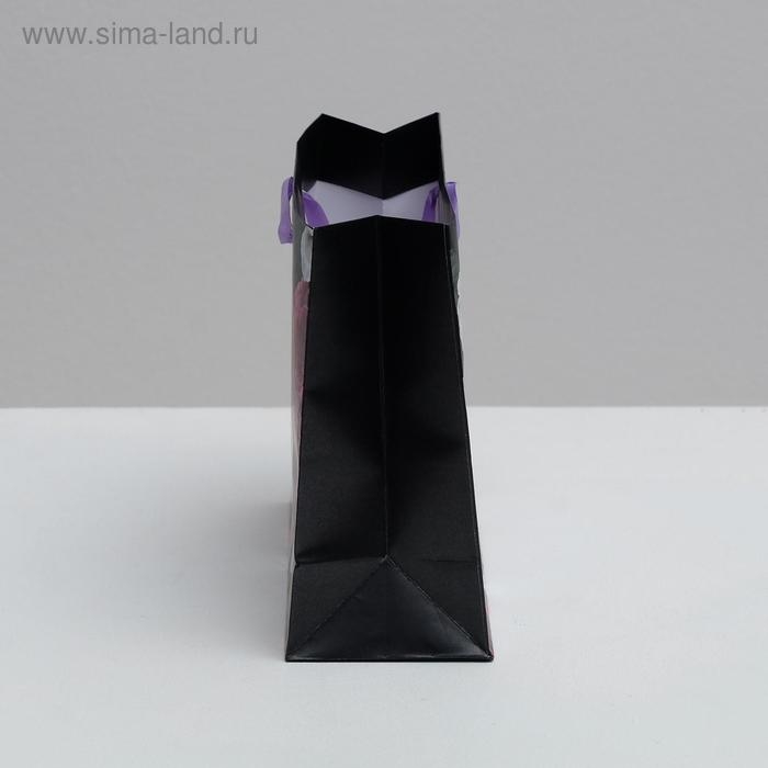 Пакет подарочный ламинированный горизонтальный, упаковка, «Цветы», 22 х 17.5 х 8 см