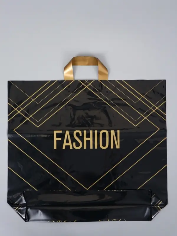 Пакет с петлевой ручкой "Линии" 50 х 45 х 8 см, 60 мкм