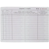 Бланк Вкладыш к трудовой книжке (новый 2023г)