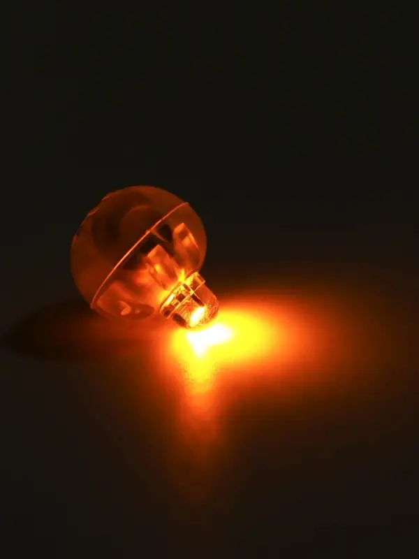 Светодиод для воздушного шара, круглый, жёлтый, набор 20 штук