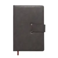 Ежедневник недатированный формат А5, с хлястиком, 112л, линия, пвх, Серый Ежедневник недатированный формат А5, с хлястиком, 112л, линия, пвх, Серый