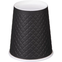 Стакан одноразовый бум двухслойный d-80мм 250мл Waffle Black (25шт/уп)
