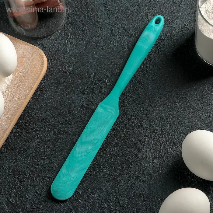 Лопатка-палетка Доляна «Парус», 24×2,5×0,5 см, цвет бирюзовый Лопатка-палетка Доляна «Парус», 24×2,5×0,5 см, цвет бирюзовый