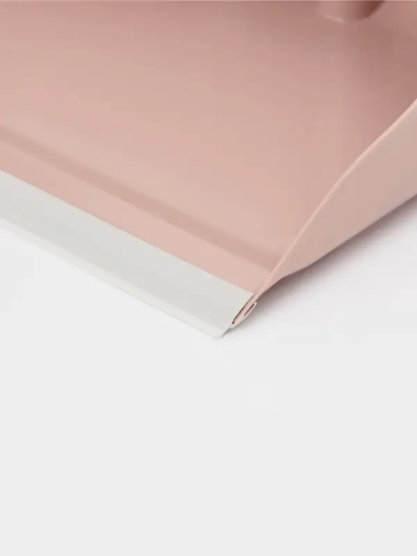 Щётка для пола Доляна, совок 25&times;23 см, щётка 29&times;84 см, металлическая ручка 77 см, розовая