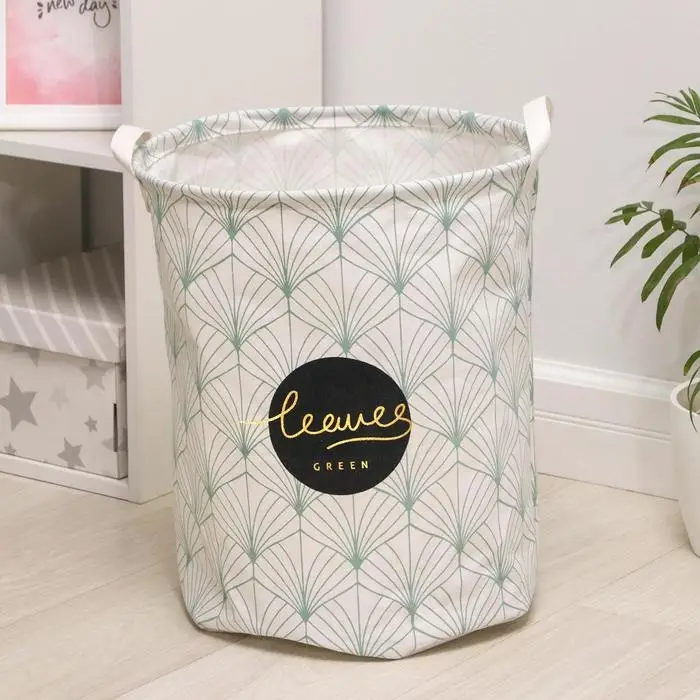 Корзина бельевая текстильная «Листочки», 35×45 см Корзина бельевая текстильная «Листочки», 35×45 см
