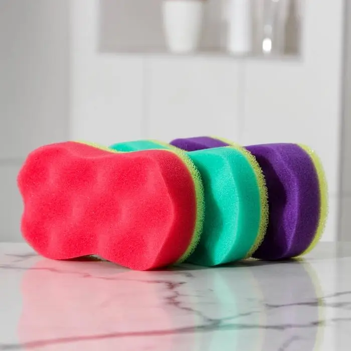 Губка для тела с массажным слоем «Восьмёрка», 14,5×8×4 см, МИКС Губка для тела с массажным слоем «Восьмёрка», 14,5×8×4 см, МИКС