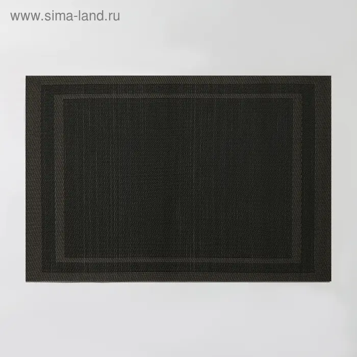 Салфетка сервировочная на стол Доляна &laquo;Окно&raquo;, 45&times;30 см, коричневая