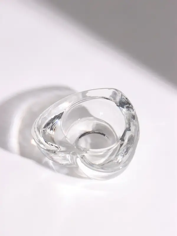 Подсвечник стеклянный &laquo;Сердце&raquo;, d=4 см, прозрачный