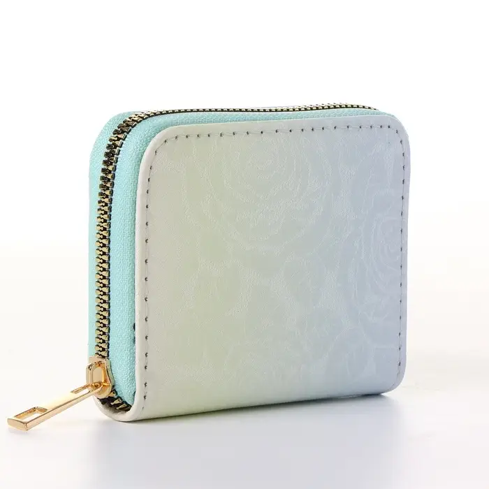 Кошелёк женский &laquo;Цветной перелив&raquo;, на молнии, 11&times;2.5&times;9 см, градиентный, разноцветный