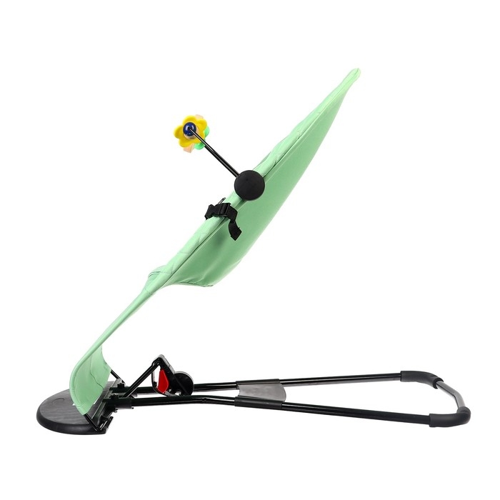 Шезлонг детский, кресло - качалка с игрушками для новорождённых «Крошка Я», цвет зелёный Шезлонг детский, кресло - качалка с игрушками для новорождённых «Крошка Я», цвет зелёный