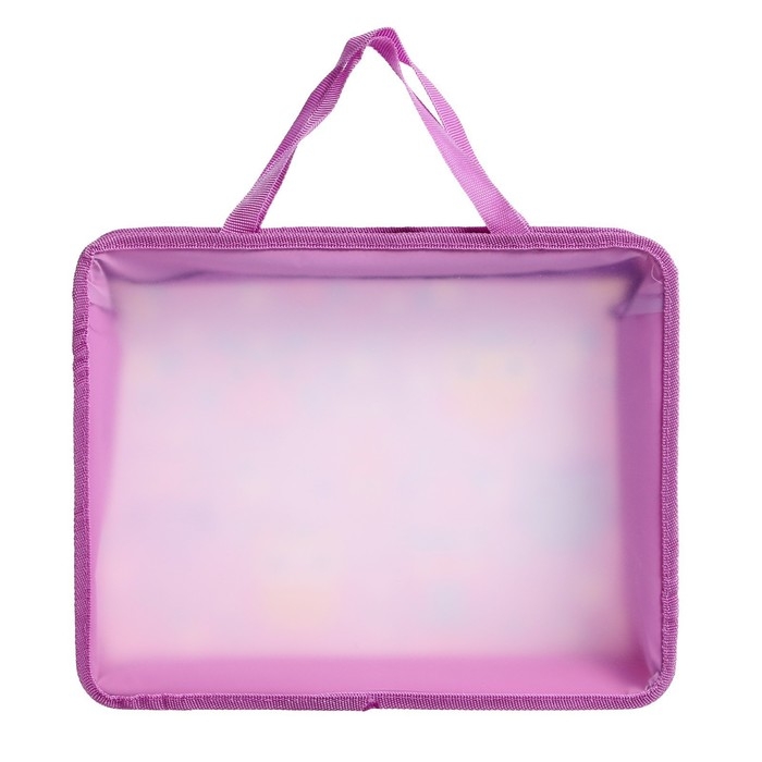 Папка с ручками А4, 330 х 260 х 75 мм, пластиковая, ручки-тесьма, Calligrata  Папка с ручками А4, 330 х 260 х 75 мм, пластиковая, ручки-тесьма, Calligrata "Совушки"