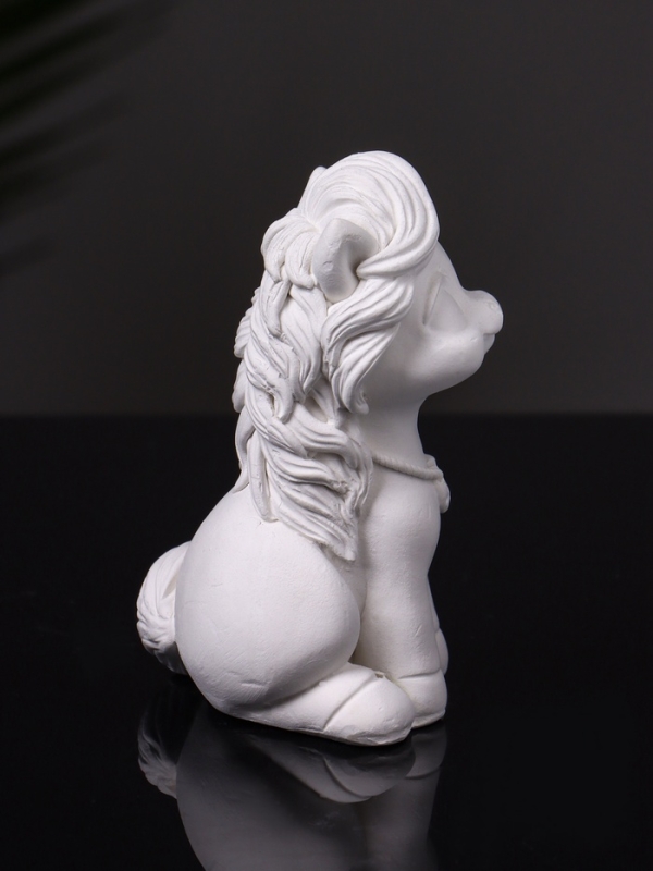 Статуэтка Статуэтка "Пони с подковой" 8х5х5 см, натуральный