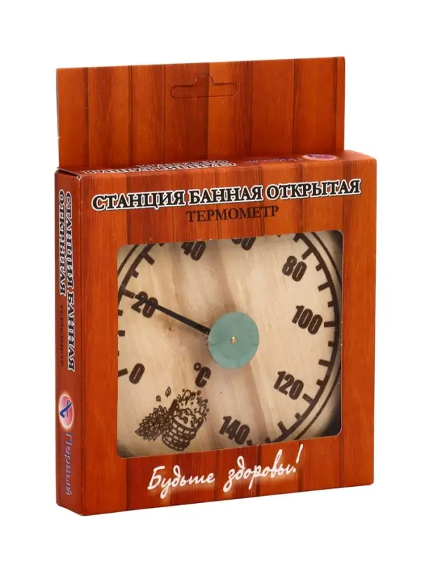 Термометр для бани и сауны &laquo;Круглый&raquo;, биметаллический, циферблат МИКС