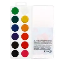 Акварель &laquo;Луч. ZOO&raquo;, 12 цветов, без кисти