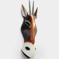 Маска настенная &laquo;Антилопа&raquo;, 34 см, дерево