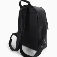 Рюкзак городской TEXTURA на молнии с карманом, размер 30&times;17&times;42 см, чёрный