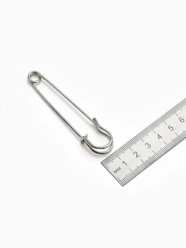 Булавка 8&times;1.5 см (набор 2 шт.), СМ-208, серебра