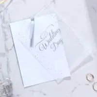 Приглашение на свадьбу с калькой Wedding day, 13×18 см