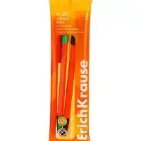Набор шариковых ручек ErichKrause R=301 Orange Stick, 4 цвета, узел 0.7 мм, оранжевый корпус