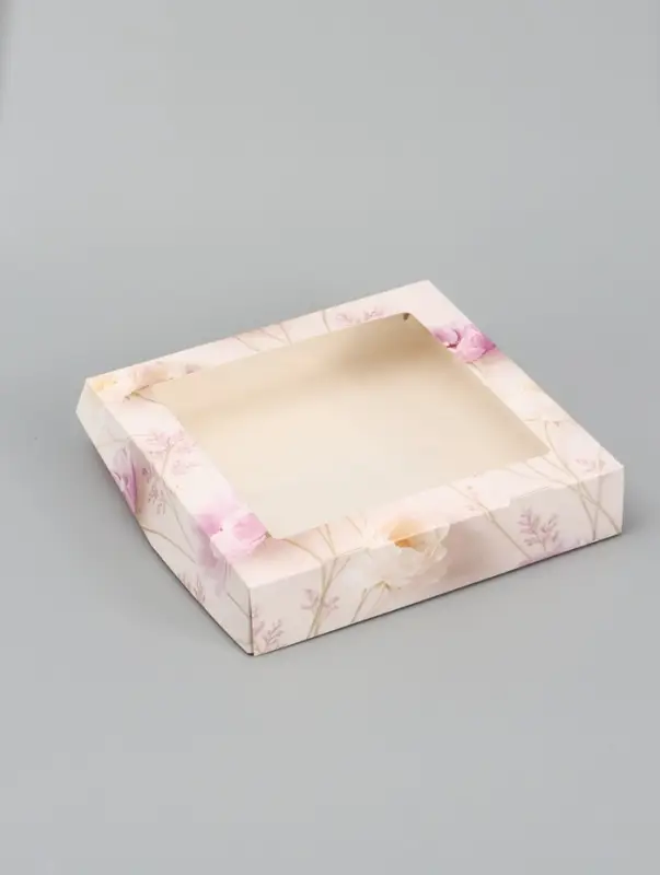 Коробка подарочная складная &laquo;С уважением и благодарностью&raquo;, 20&times;20&times;4 см, с окном