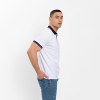 Футболка (поло) мужская MINAKU REGULAR FIT: цвет белый, р-р 52