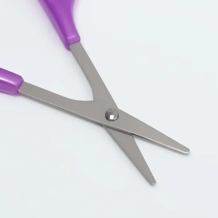 Ножницы маникюрные, прямые, узкие, 9 см, МИКС