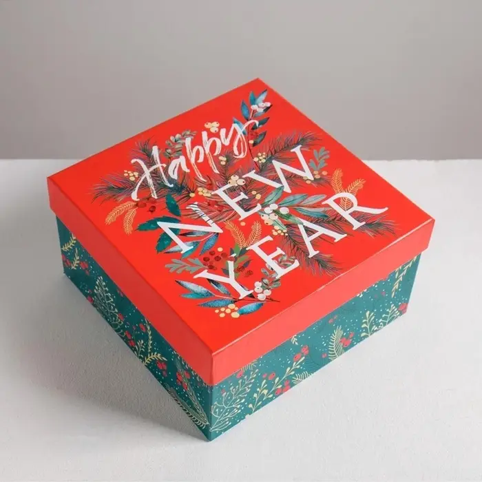 Набор подарочных коробок 6 в1 Happy new year, 10&times;10&times;6 - 20&times;20&times;11 см, Новый год