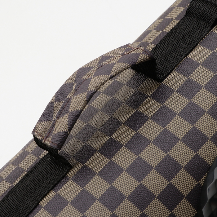 Сумка-переноска для животных с окном  Сумка-переноска для животных с окном "Клетка", коричневая, 40 х 26 х 26 см