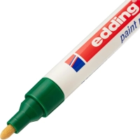 Маркер лаковый EDDING E-750/4 зеленый 2-4мм, мет. корп