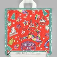 Пакет полиэтиленовый с петлевой ручкой &laquo;Волшебного Нового года!&raquo;, 38&times;40 см, 40 мкм