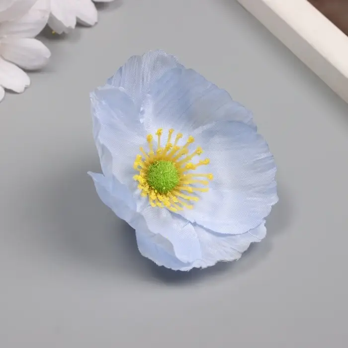 Бутон на ножке для декорирования &laquo;Рудбекия голубая&raquo;, 6.5&times;6.5 см