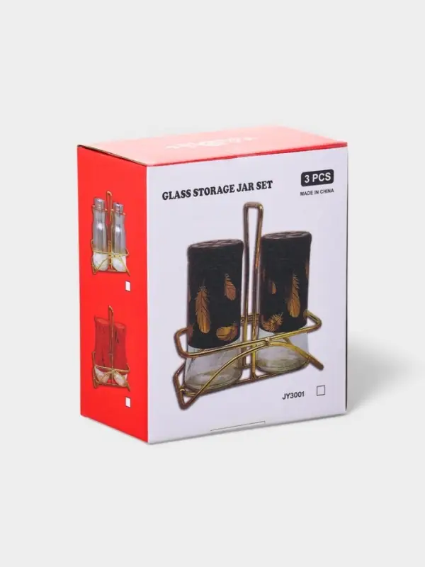 Набор для специй S&P.Marble, 2 шт., на подставке, стекло, белый, чёрный