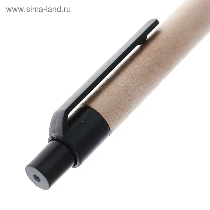 Ручка шариковая автоматическая, 0.5 мм, стержень синий, корпус крафт-картон Ручка шариковая автоматическая, 0.5 мм, стержень синий, корпус крафт-картон