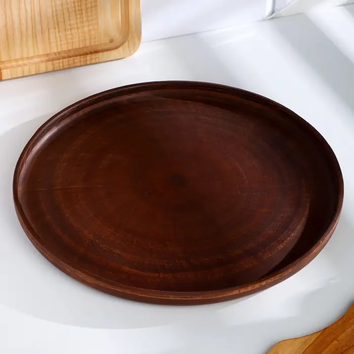 Блюдо для пиццы &laquo;Гладь&lrm;&lrm;&raquo;, 28&times;2.5 см, красная глина