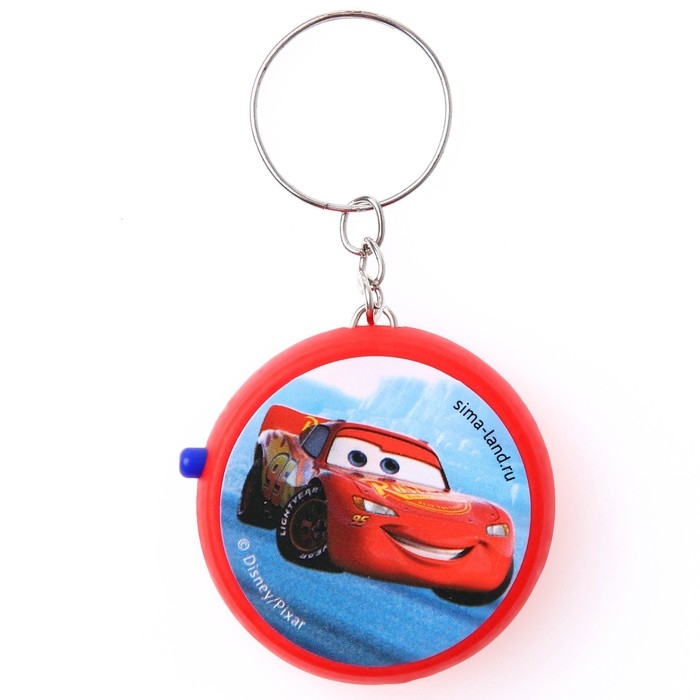 Проектор-брелок «Тачки», свет, цвет красный Проектор-брелок «Тачки», свет, цвет красный