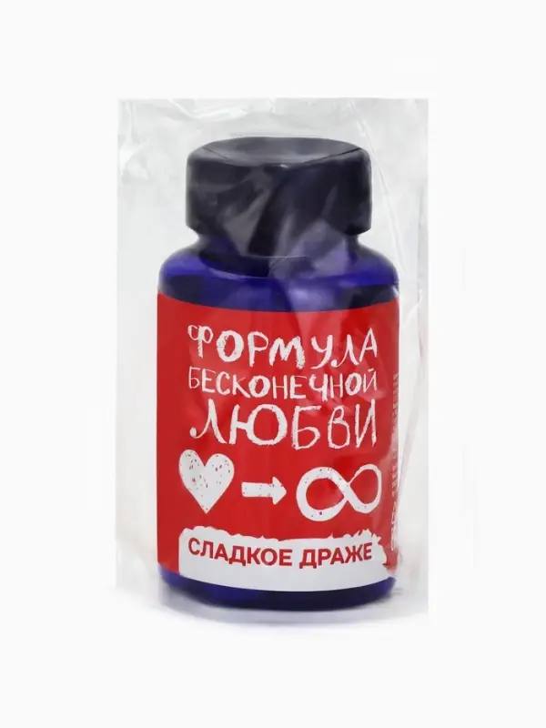 Конфеты драже в банке &laquo;Формула любви&raquo;, 50 г