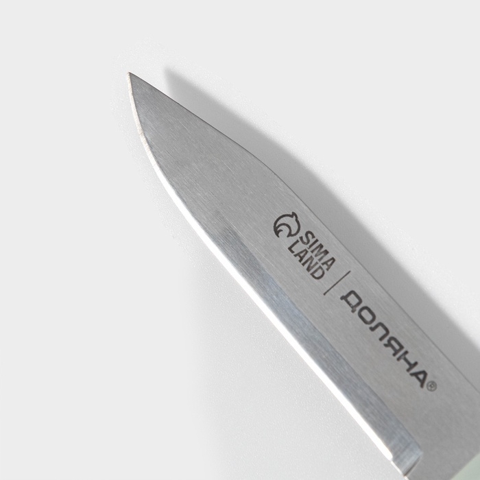 Нож для овощей кухонный Доляна «Страйп», лезвие 7,5 см, цвет синий