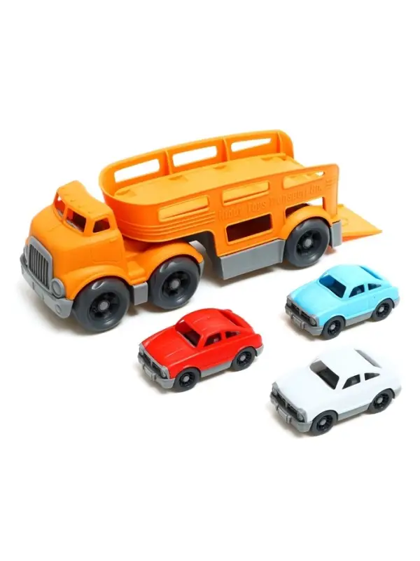 Грузовик - автовоз детский, с 3 машинками, цвет МИКС