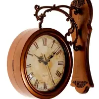 Часы настенные интерьерные &laquo;Сабатини&raquo;, двусторонние, на подвесе, плавный ход, 35&times;30 см, d=19.5 см, от батарейки 1хАА