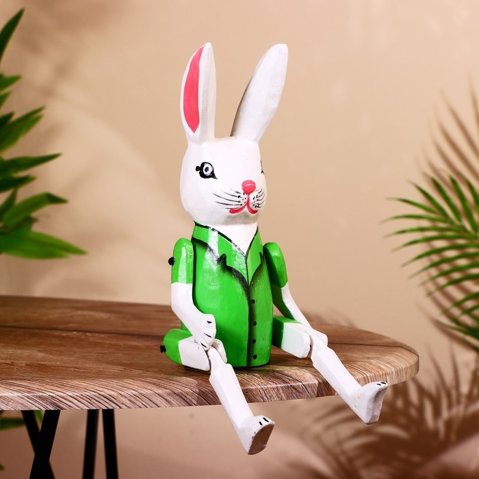 Сувенир Сувенир "Кролик" висячие лапки, дерево 30 см